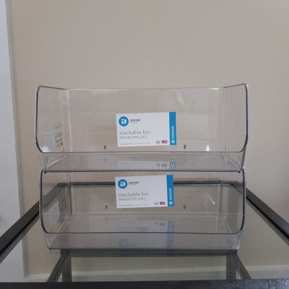 iDESIGN Storage & Organization Idesign Clear Stackable Bins Bundle